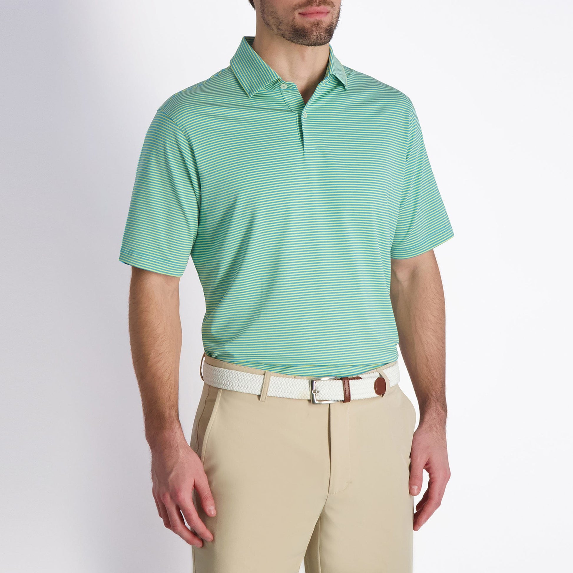 Owens Stripe Tech Polo - Sale - Fairway & Greene