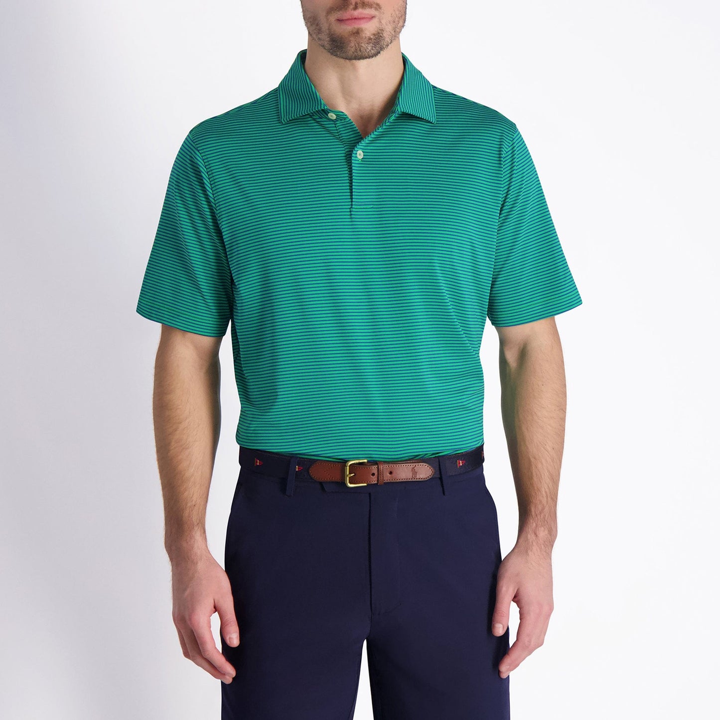 Owens Stripe Tech Polo - Sale - Fairway & Greene