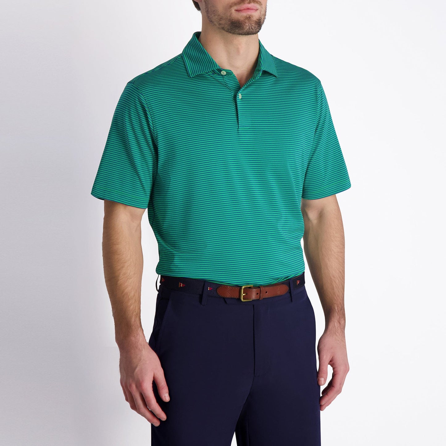 Owens Stripe Tech Polo - Sale - Fairway & Greene