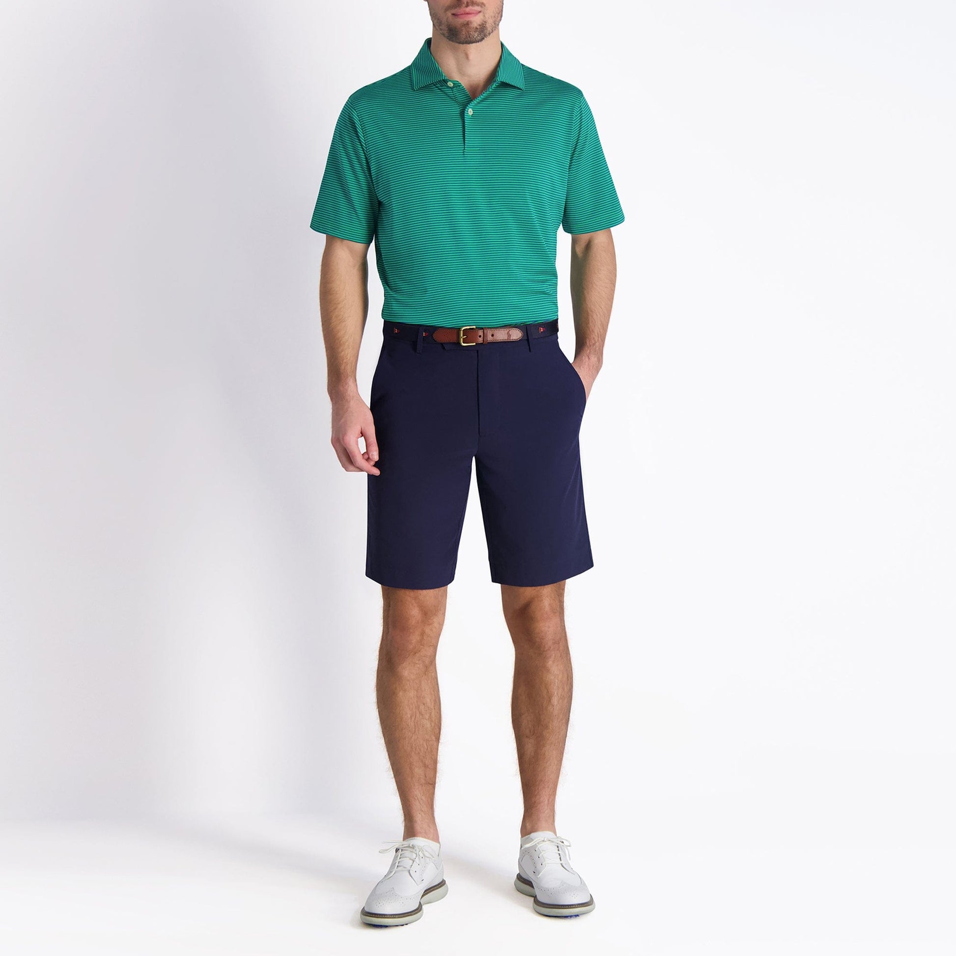 Owens Stripe Tech Polo - Sale - Fairway & Greene