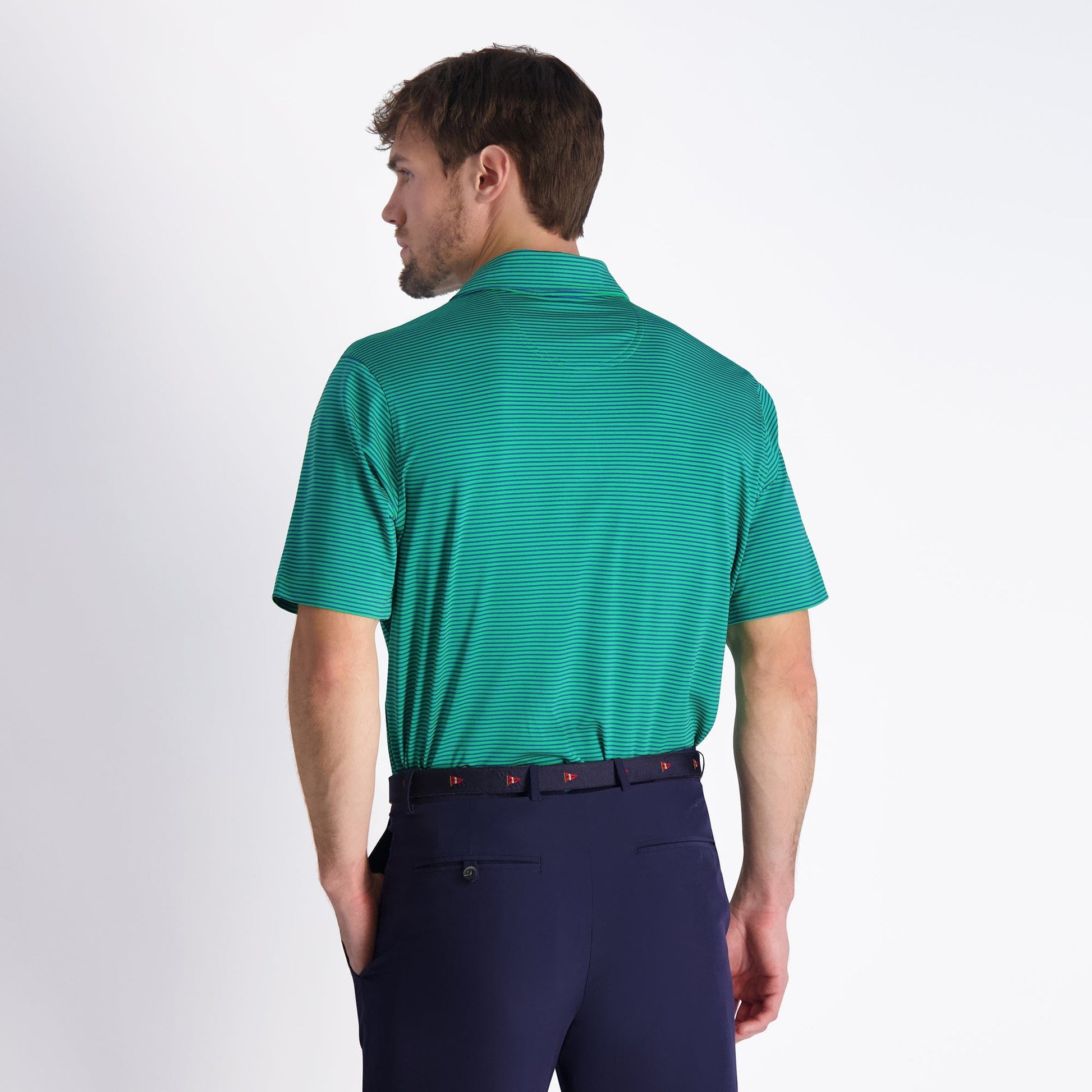 Owens Stripe Tech Polo - Sale - Fairway & Greene