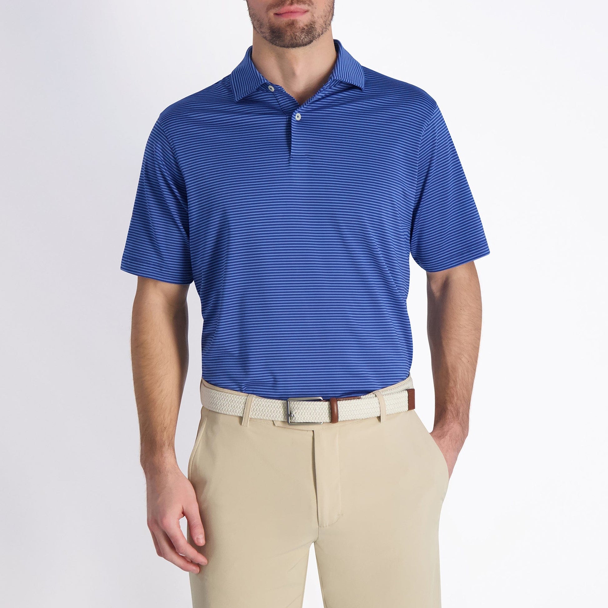 Owens Stripe Tech Polo - Sale - Fairway & Greene