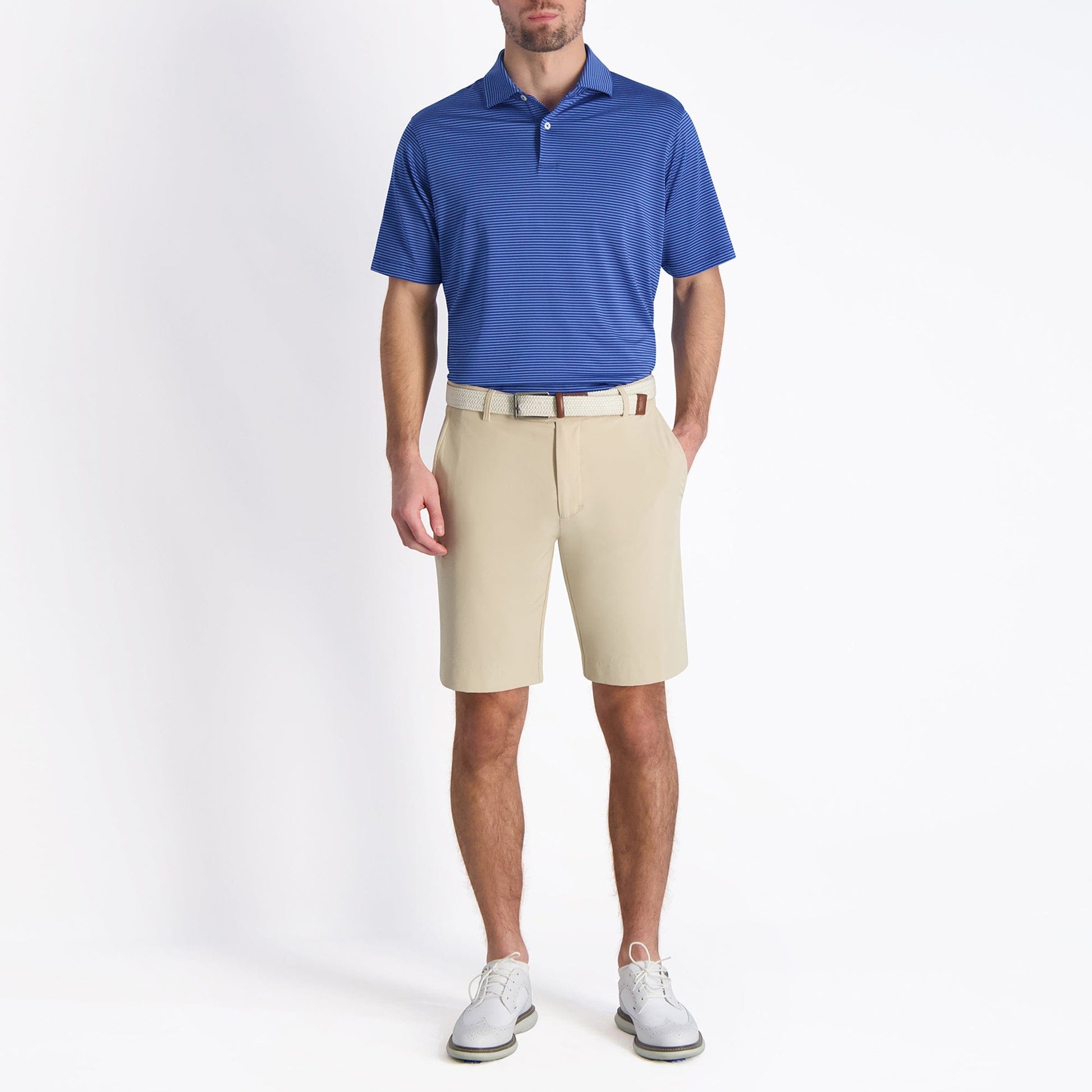 Owens Stripe Tech Polo - Sale - Fairway & Greene