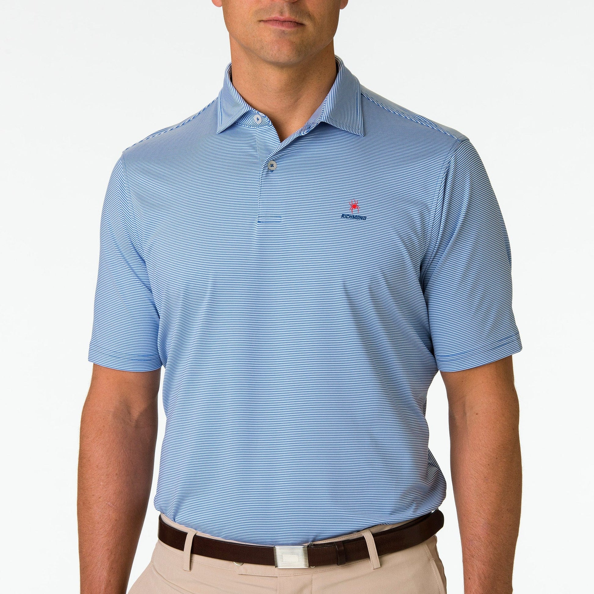 Richmond | USA Mini Stripe Jersey Polo | Collegiate - Fairway & Greene