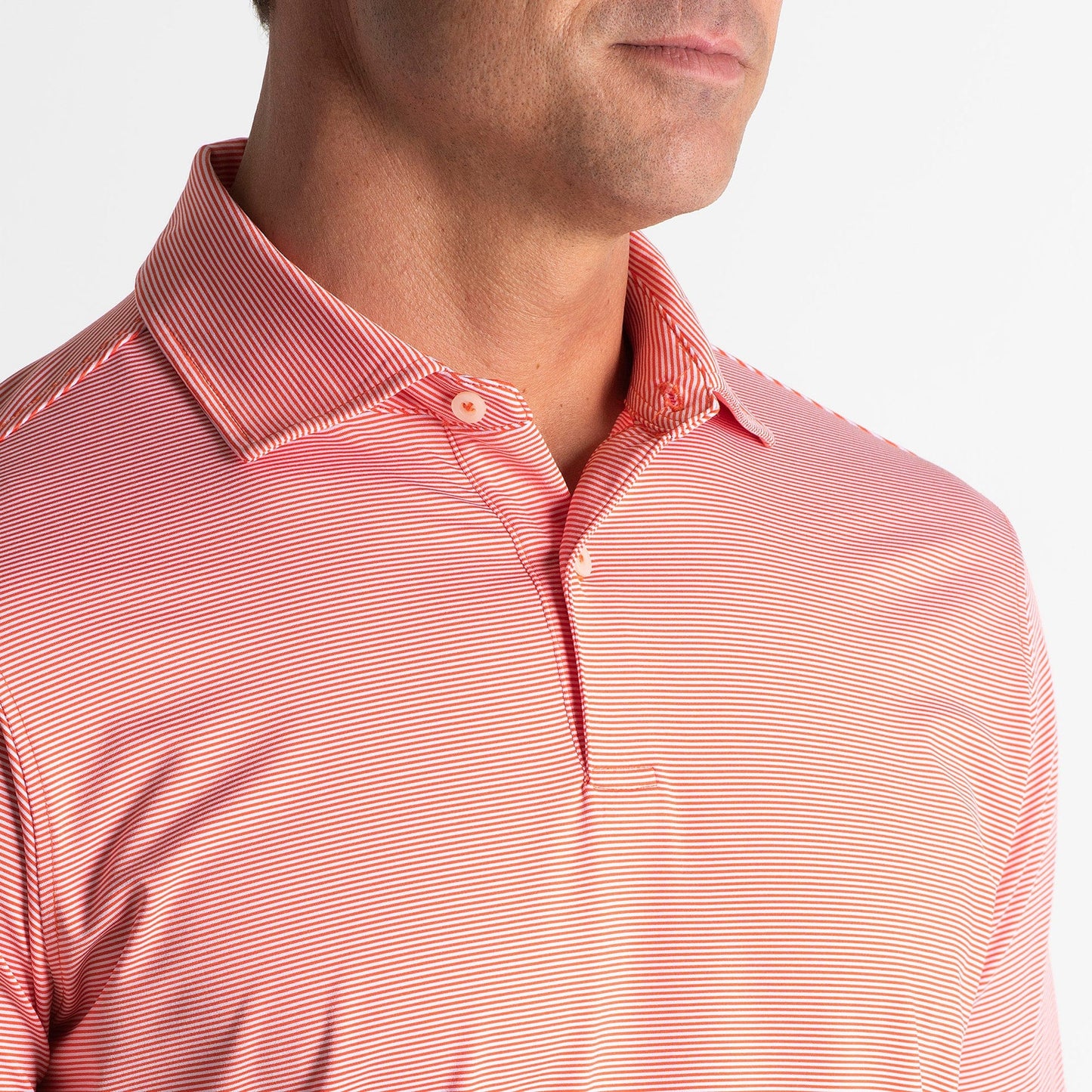 USA Mini Stripe Jersey Polo-Sale - Fairway & Greene