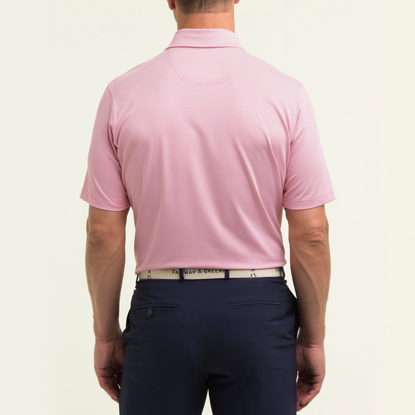 USA Mini Stripe Jersey Polo-Sale - Fairway & Greene