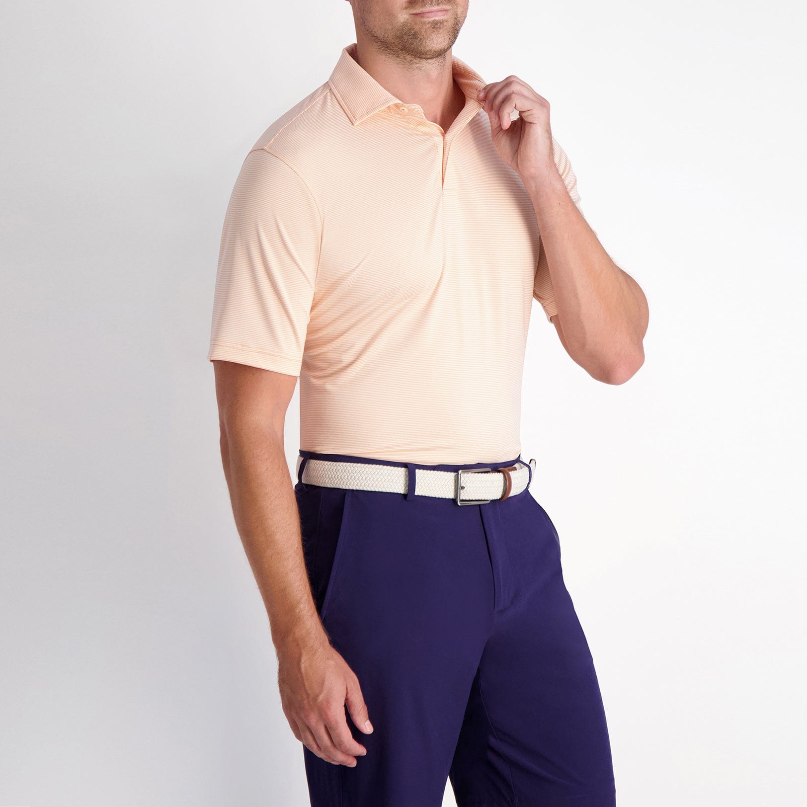 USA Mini Stripe Jersey Polo-Sale - Fairway & Greene