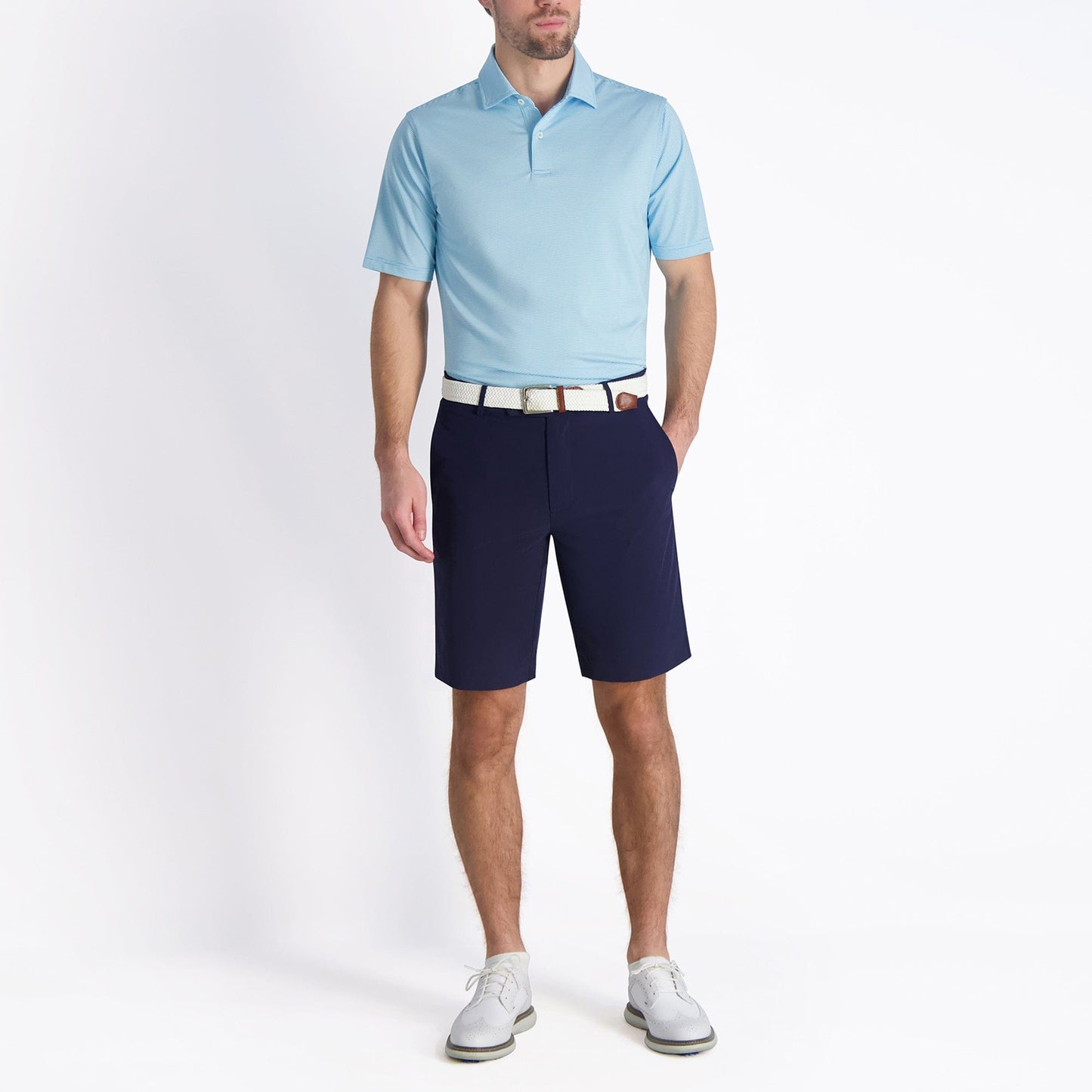 USA Mini Stripe Jersey Polo - Fairway & Greene