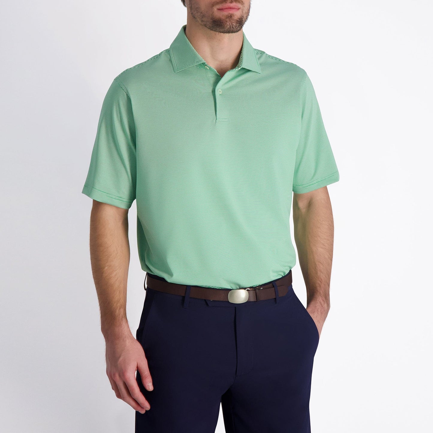 USA Mini Stripe Jersey Polo - Fairway & Greene