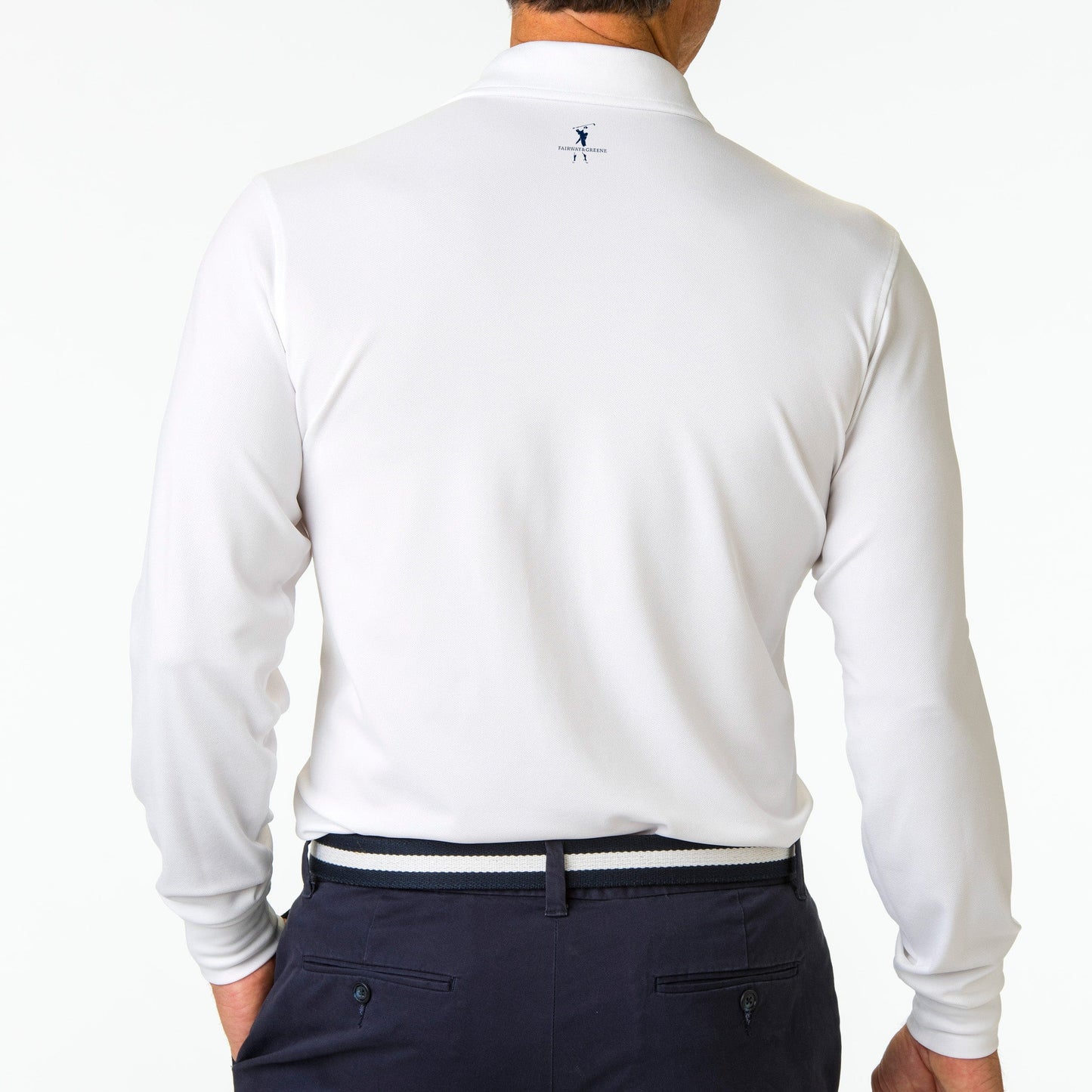 2025 U.S. OPEN | USA Mchugh Longsleeve Pique Polo - Fairway & Greene