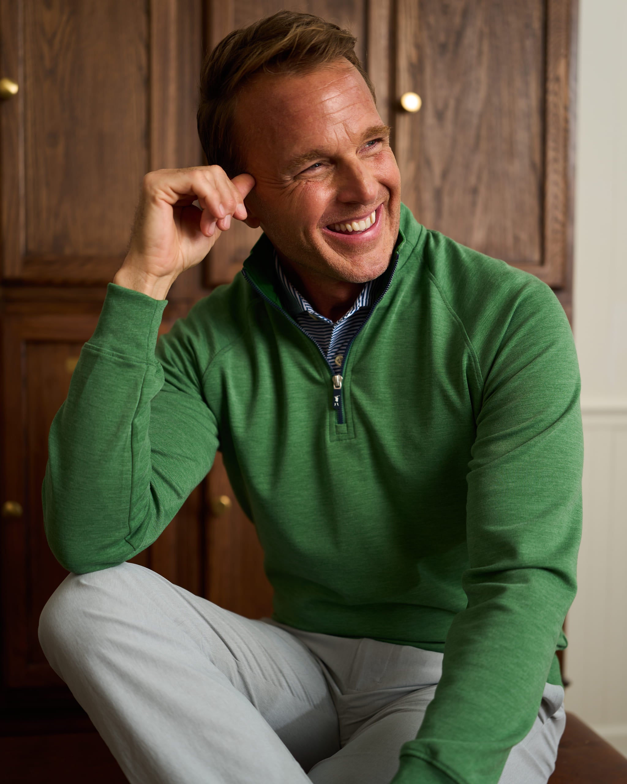 The Valley Quarter Zip | Made in USA Brushed Pullover – Fairway