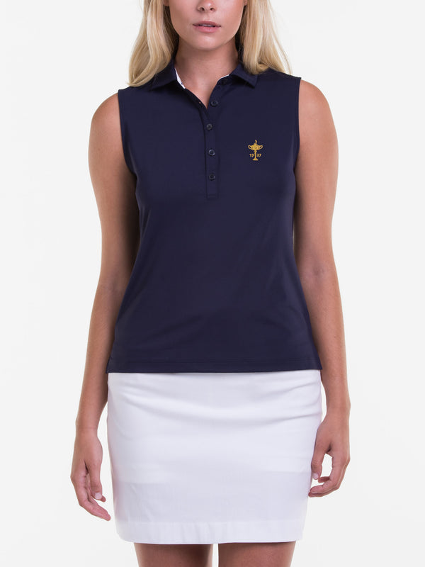 RYDER CUP TROPHY | SLEEVELESS CHARLOTTE JERSEY POLO