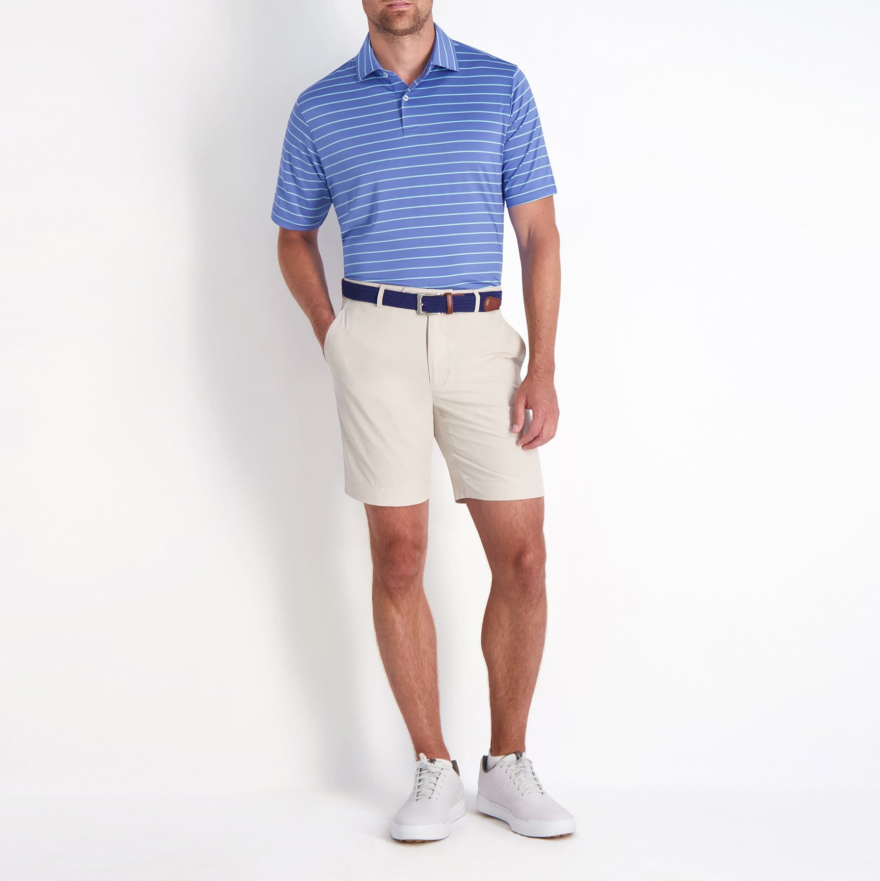 Faxon Stripe Jersey Polo-Sale - Fairway & Greene