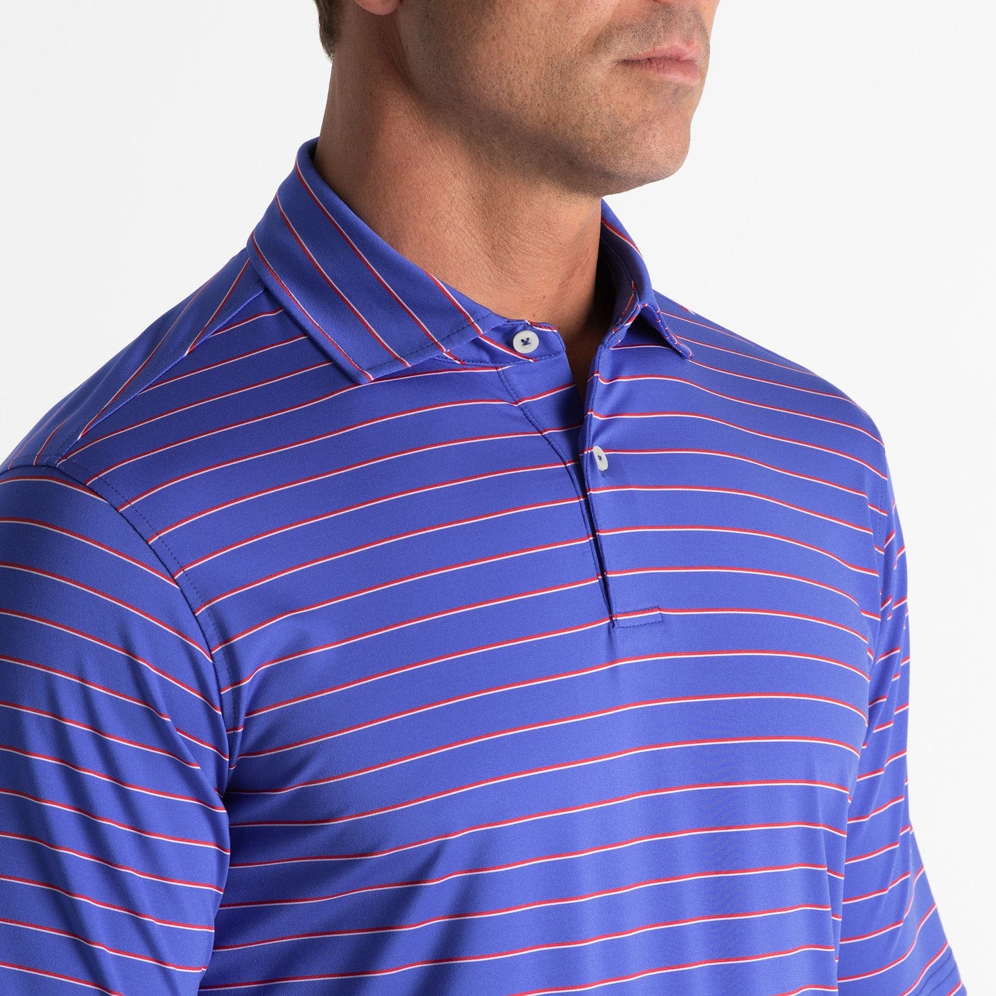 Faxon Stripe Jersey Polo-Sale - Fairway & Greene