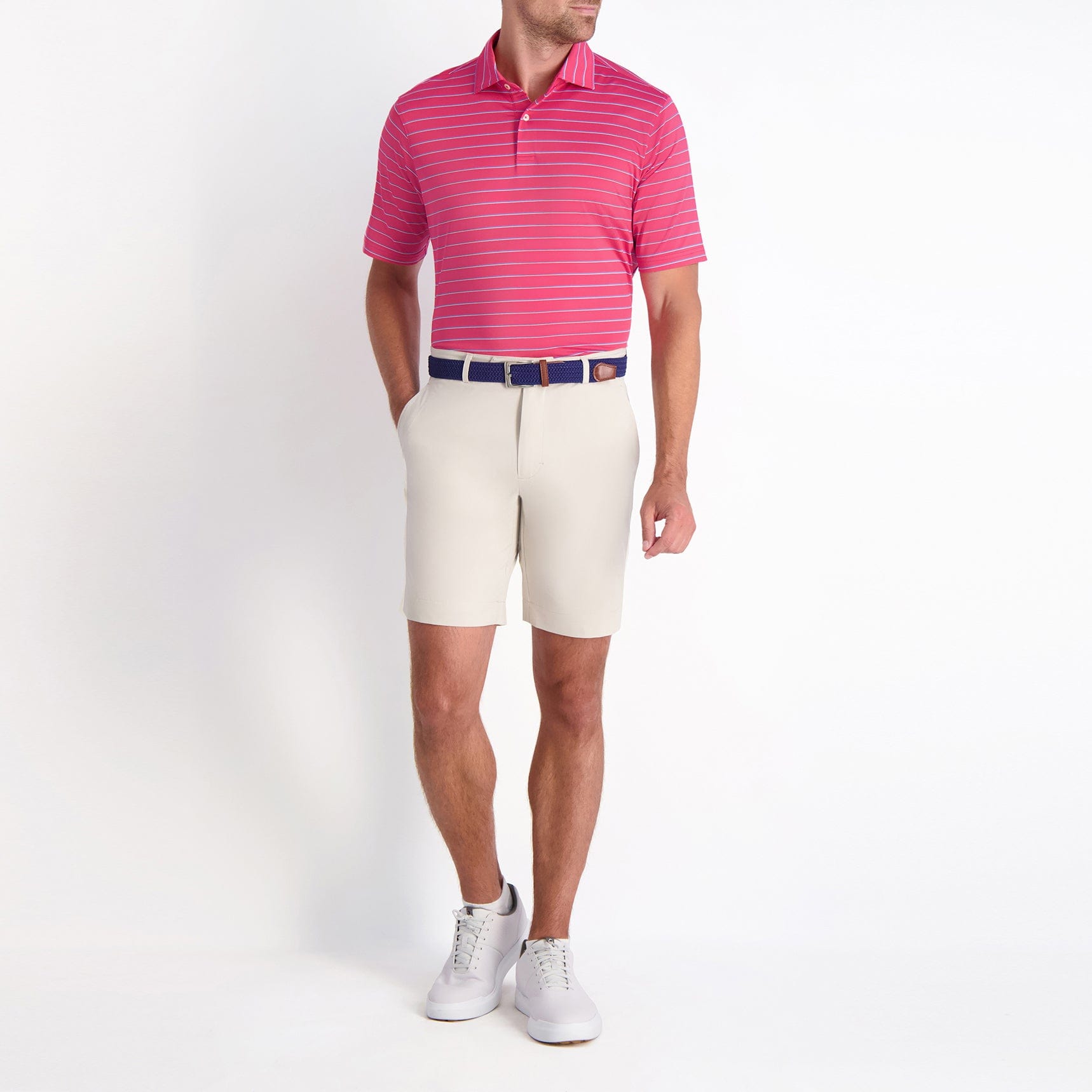 Faxon Stripe Jersey Polo-Sale - Fairway & Greene