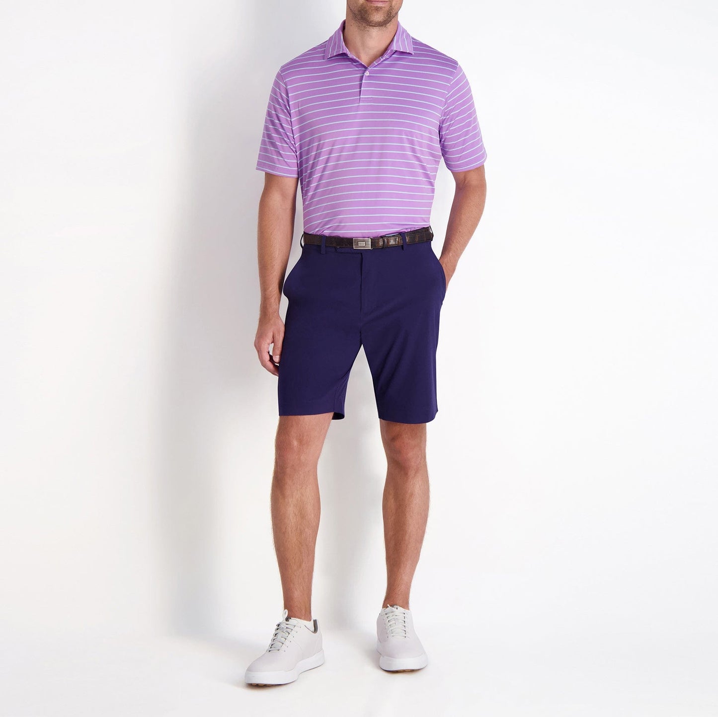 Faxon Stripe Jersey Polo-Sale - Fairway & Greene