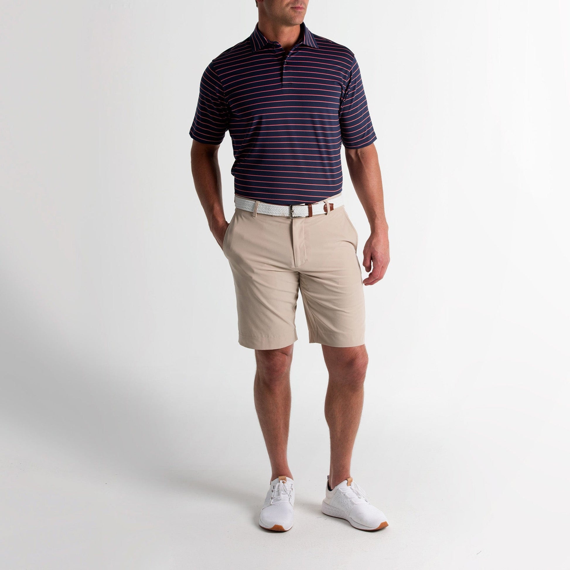 Faxon Stripe Jersey Polo-Sale - Fairway & Greene