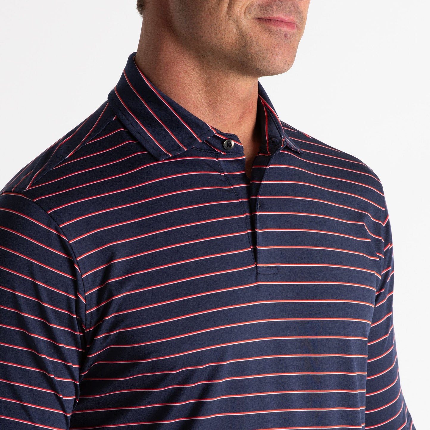 Faxon Stripe Jersey Polo-Sale - Fairway & Greene