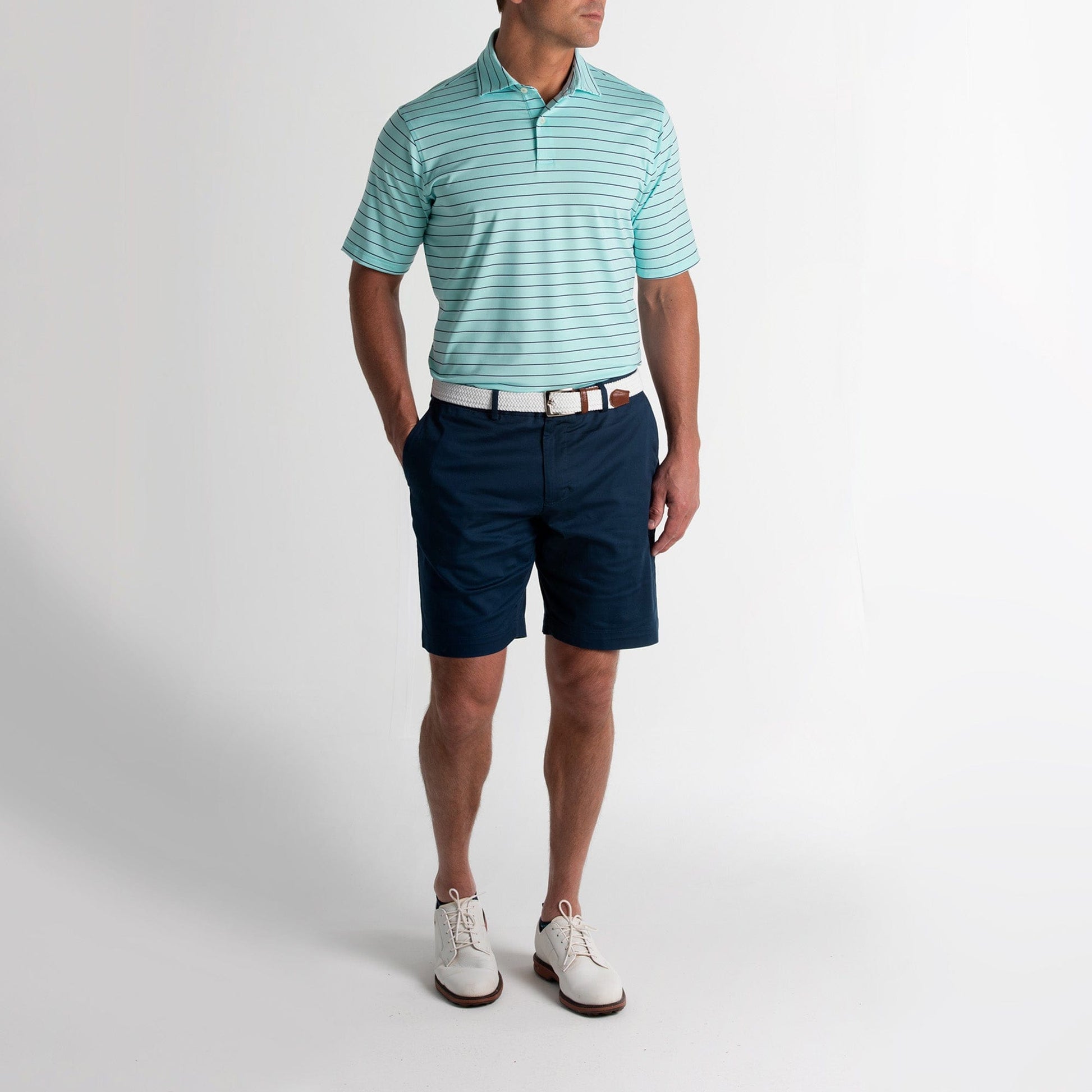 Faxon Stripe Jersey Polo-Sale - Fairway & Greene