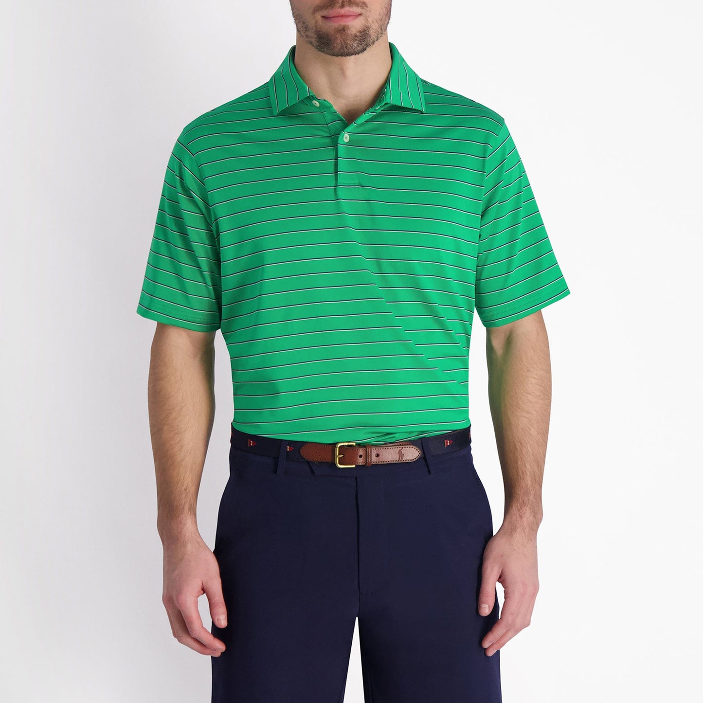 Faxon Stripe Jersey Polo