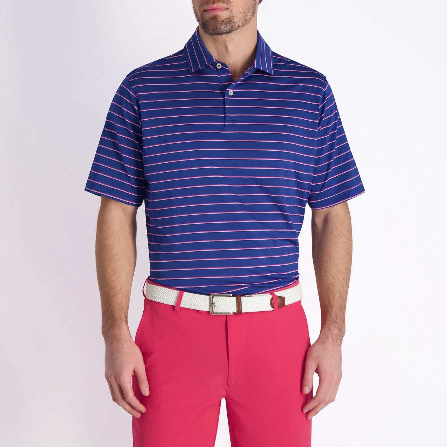 Faxon Stripe Jersey Polo-Sale