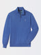BARUFFA MERINO QUARTER ZIP WINDSWEATER | ICONIC GOLFER | HEATHERED BLUE