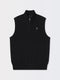 BARUFFA MERINO QUARTER ZIP WINDVEST | ICONIC GOLFER | BLACK