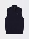BARUFFA MERINO QUARTER ZIP WINDVEST | ICONIC GOLFER | NAVY