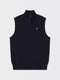 BARUFFA MERINO QUARTER ZIP WINDVEST | ICONIC GOLFER | NAVY