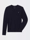 BARUFFA MERINO V-NECK SWEATER | ICONIC GOLFER | NAVY