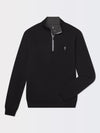 CAVES QUARTER ZIP PULLOVER | ICONIC GOLFER | BLACK