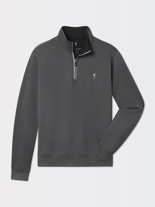 CAVES QUARTER ZIP PULLOVER | ICONIC GOLFER | DARK SHADOW GREY HEATHER