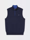 CAVES SOLID QUARTER ZIP VEST | ICONIC GOLFER | MARINE