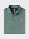 OWENS STRIPE TECH POLO | ICONIC GOLFER | MARINE/KEY LIME