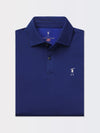 OWENS STRIPE TECH POLO | ICONIC GOLFER | TRUE BLUE