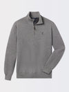 BARUFFA MERINO QUARTER ZIP WINDSWEATER | ICONIC GOLFER | LIGHT CHARCOAL