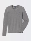 BARUFFA MERINO V-NECK SWEATER | ICONIC GOLFER | LIGHT CHARCOAL