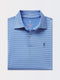 OWENS STRIPE TECH POLO | ICONIC GOLFER | BALTIC/BLUFF