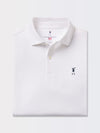 USA TOURNAMENT SOLID JERSEY POLO | ICONIC GOLFER | WHITE