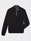 CAVES QUARTER ZIP PULLOVER | HOLIDAY | BLACK/DARK SHADOW GREY HEATHER