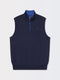 CAVES SOLID QUARTER ZIP VEST | HOLIDAY | MARINE