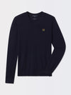 BARUFFA MERINO CLASSIC V-NECK SWEATER | HOLIDAY | NAVY