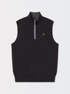 CAVES SOLID QUARTER ZIP VEST | HOLIDAY | DARK SHADOW GREY HEATHER