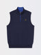 CAVES SOLID QUARTER ZIP VEST | HOLIDAY | MARINE