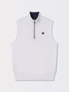 CAVES SOLID QUARTER ZIP VEST | HOLIDAY | WHITE
