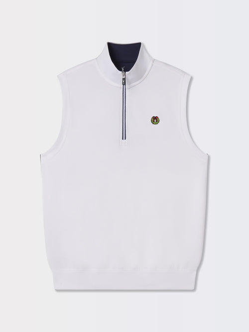 CAVES SOLID QUARTER ZIP VEST | HOLIDAY | WHITE