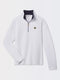 WELLS QUARTER ZIP | HOLIDAY | WHITE/ECLIPSE