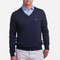 Baruffa Merino Classic V-neck Sweater | Marsh | Navy