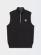 CAVES 1/4 ZIP VEST | INDIANA CHAMPIONS | BLACK/DARK SHADOW GREY HEATHER - Fairway & Greene
