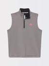 COUGHLIN STRIPE QUARTER ZIP VEST | INDIANA CHAMPIONS | BLACK - Fairway & Greene